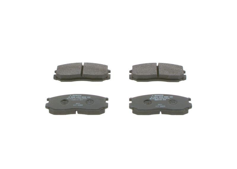BOSCH Bremsbelagsatz, Scheibenbremse 0 986 460 980