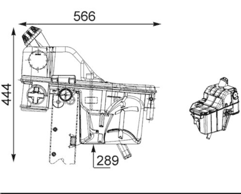 MAHLE Ausgleichsbehälter, Kühlmittel BEHR