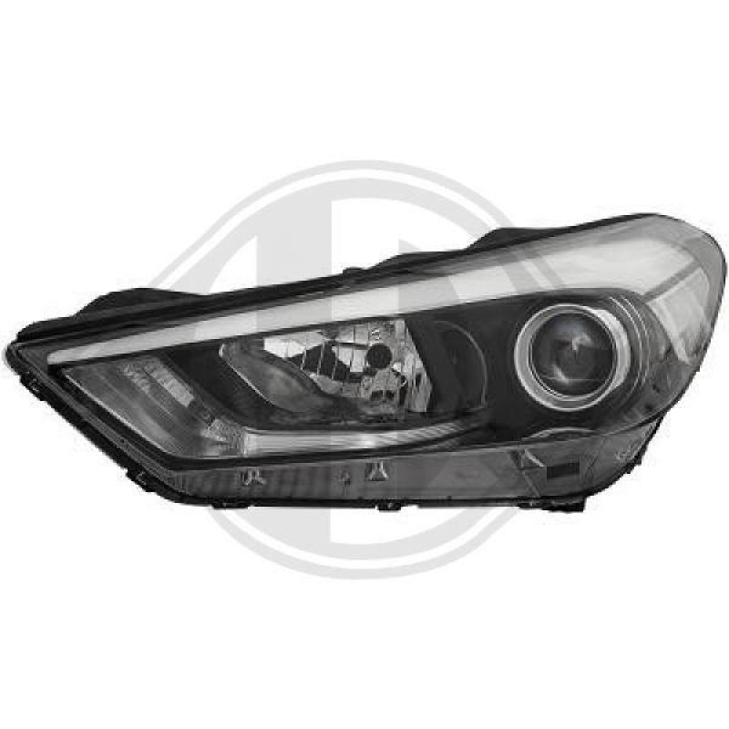 1x Diederichs Hauptscheinwerfer H7 Links passend für Hyundai Tucson 1.6 ...