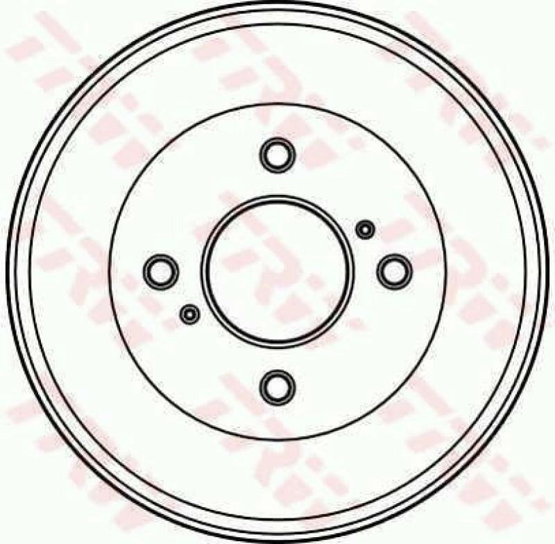 2x TRW Bremstrommel DB4047