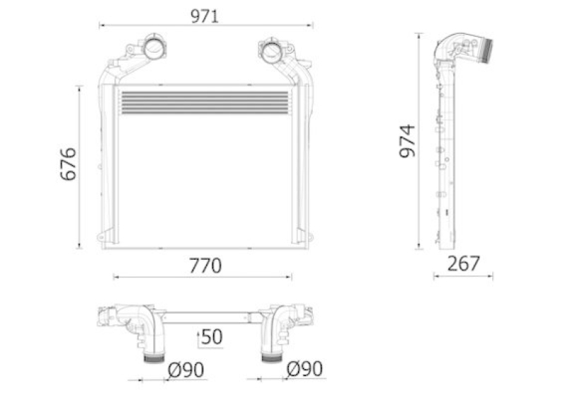 MAHLE Ladeluftk&uuml;hler BEHR *** PREMIUM LINE *** CI 703 000P
