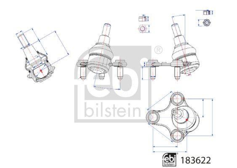 FEBI BILSTEIN Trag-/Führungsgelenk