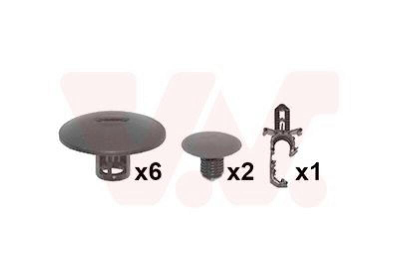 VAN WEZEL Mounting Kit, bonnet