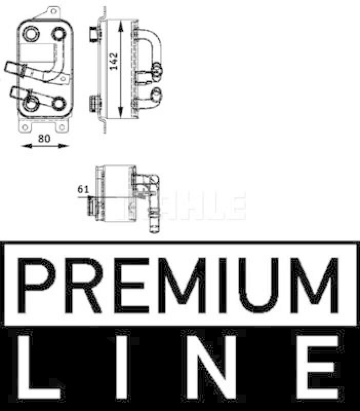 MAHLE Oil Cooler, automatic transmission BEHR *** PREMIUM LINE ***