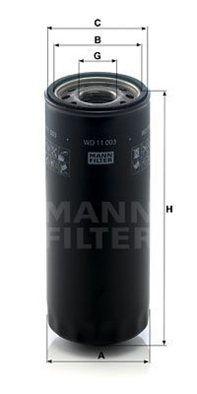 MANN-FILTER Filter, operating hydraulics