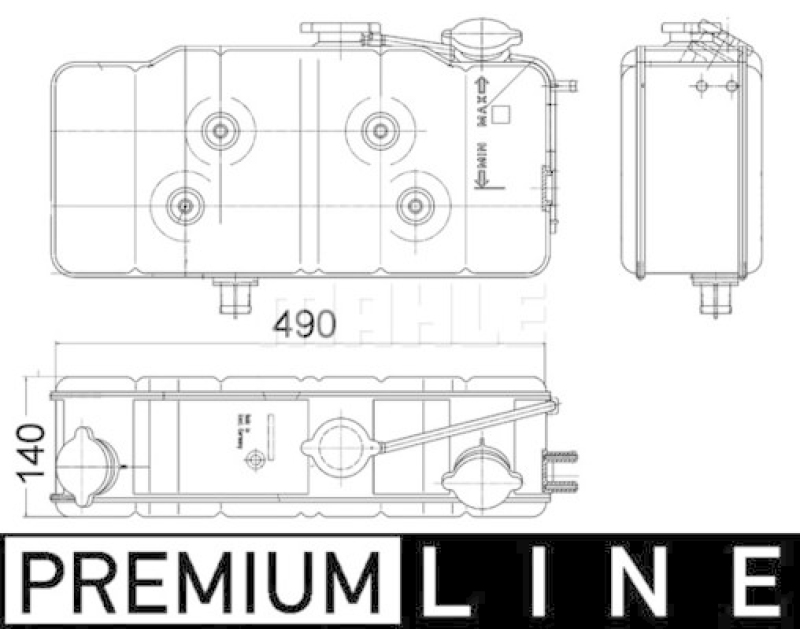 MAHLE Ausgleichsbeh&auml;lter, K&uuml;hlmittel BEHR *** PREMIUM LINE *** CRT 36 000P