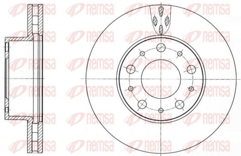 2x REMSA Brake Disc