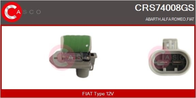 CASCO Series Resistor, electro motor radiator fan