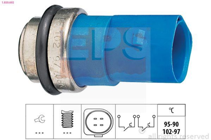 EPS Temperaturschalter, Kühlerlüfter Made in Italy - OE Equivalent