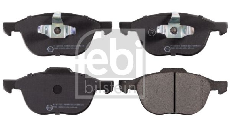 2x FEBI Bremsscheibe Ø278mm + Beläge vorne passend für Volvo V50 2.0 FlexFuel