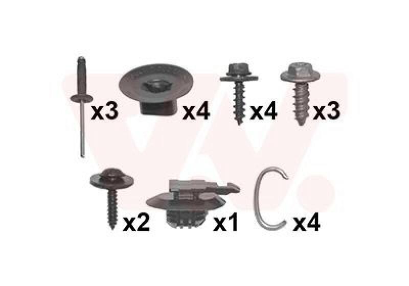 VAN WEZEL Mounting Kit, bumper
