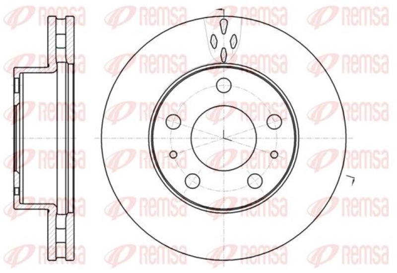 2x REMSA Brake Disc