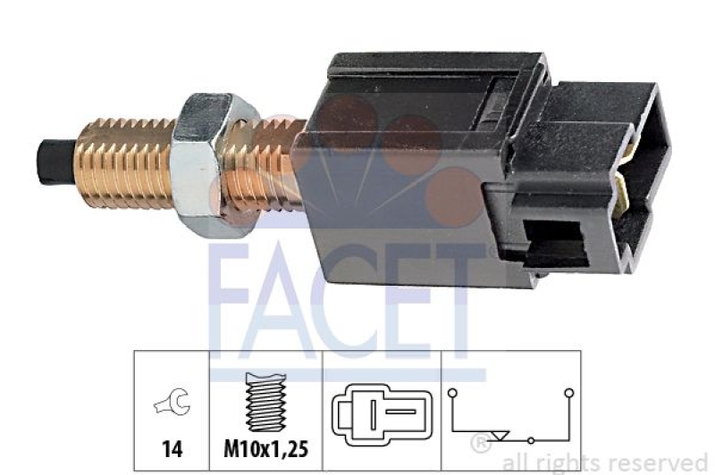 FACET Stop Light Switch Made in Italy - OE Equivalent