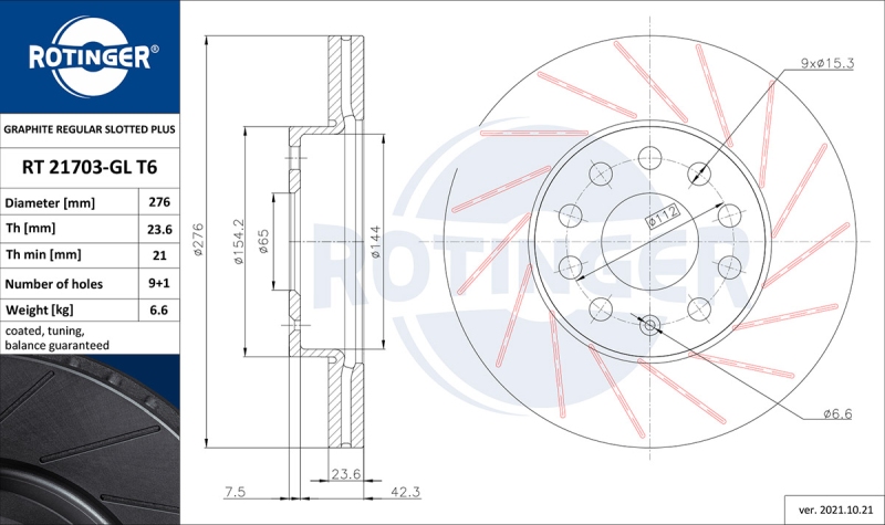 2x ROTINGER Bremsscheibe