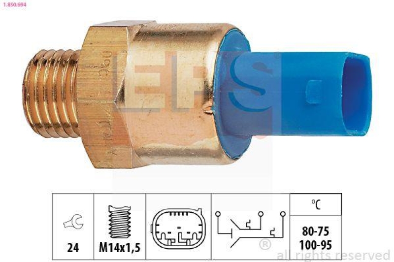 EPS Temperaturschalter, Kühlerlüfter Made in Italy - OE Equivalent