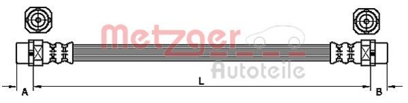 METZGER Brake Hose