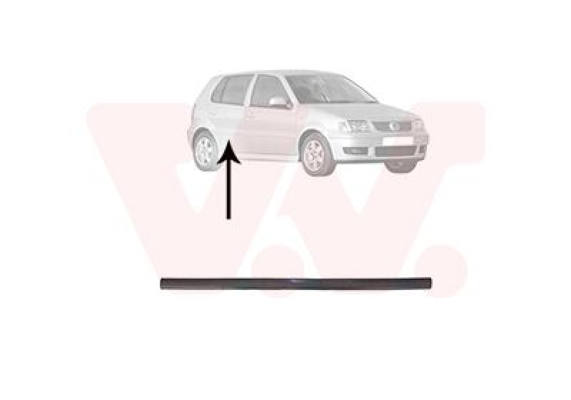 VAN WEZEL Trim/Protective Strip, door