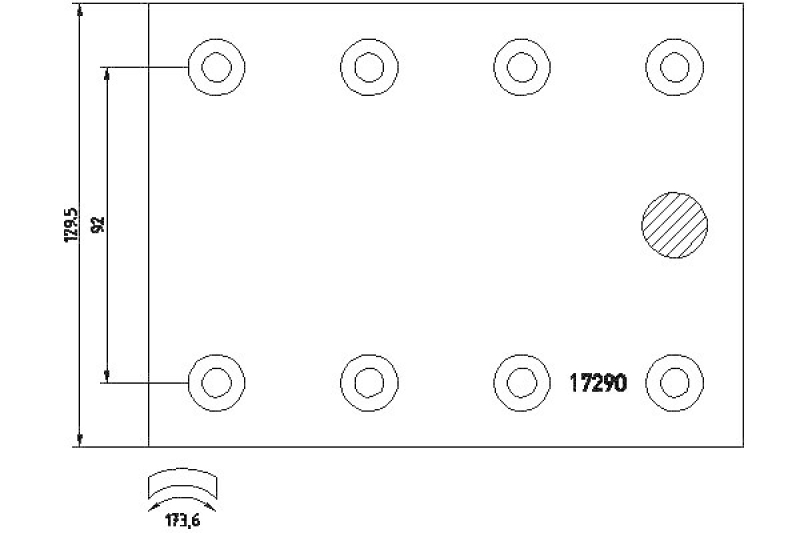 TEXTAR Brake Lining Kit, drum brake