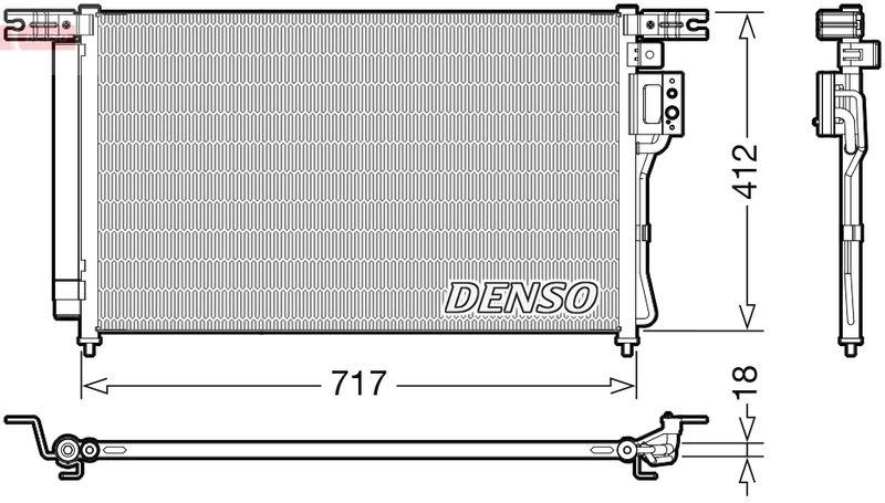 DENSO Kondensator, Klimaanlage DCN41008