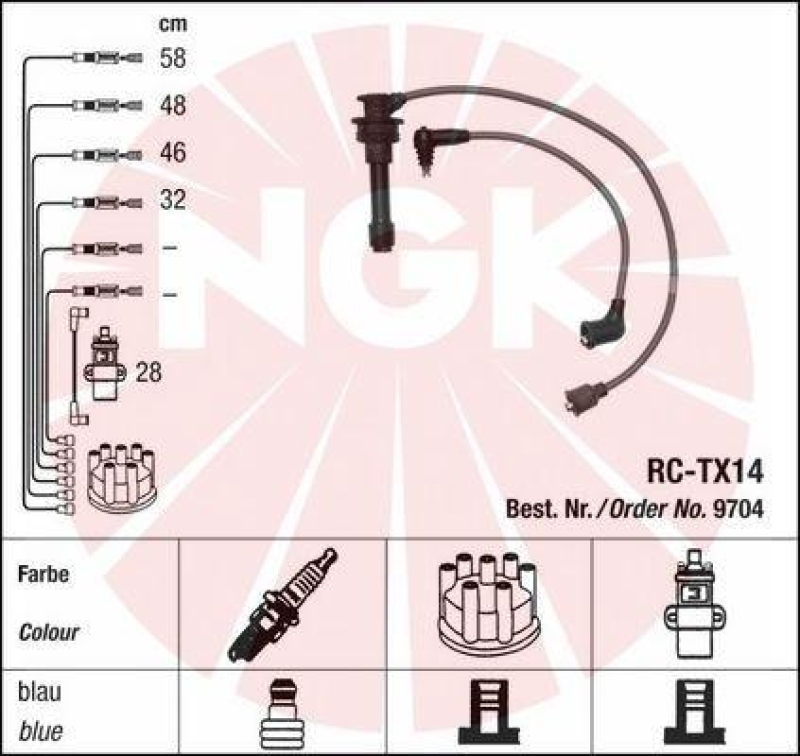 NGK Ignition Cable Kit