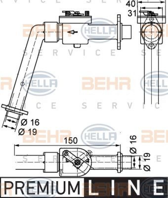 HELLA Control Valve, coolant BEHR HELLA SERVICE *** PREMIUM LINE ***