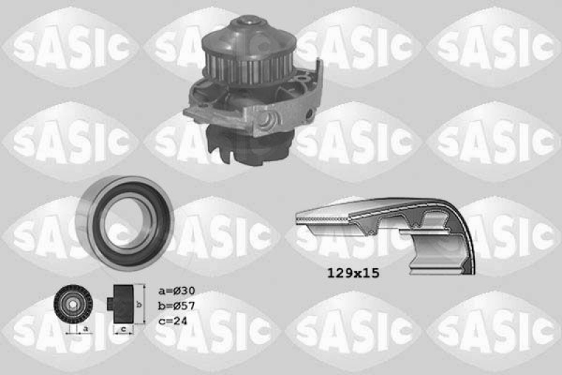 SASIC Water Pump & Timing Belt Kit