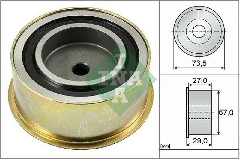 INA Deflection/Guide Pulley, timing belt