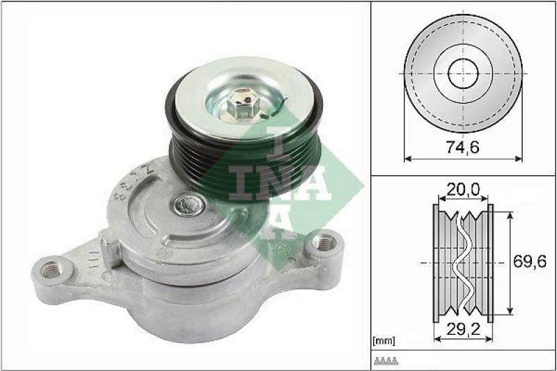 INA Tensioner Lever, v-ribbed belt