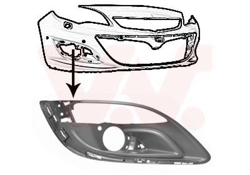 VAN WEZEL Lüftungsgitter, Stoßfänger ** Equipart **