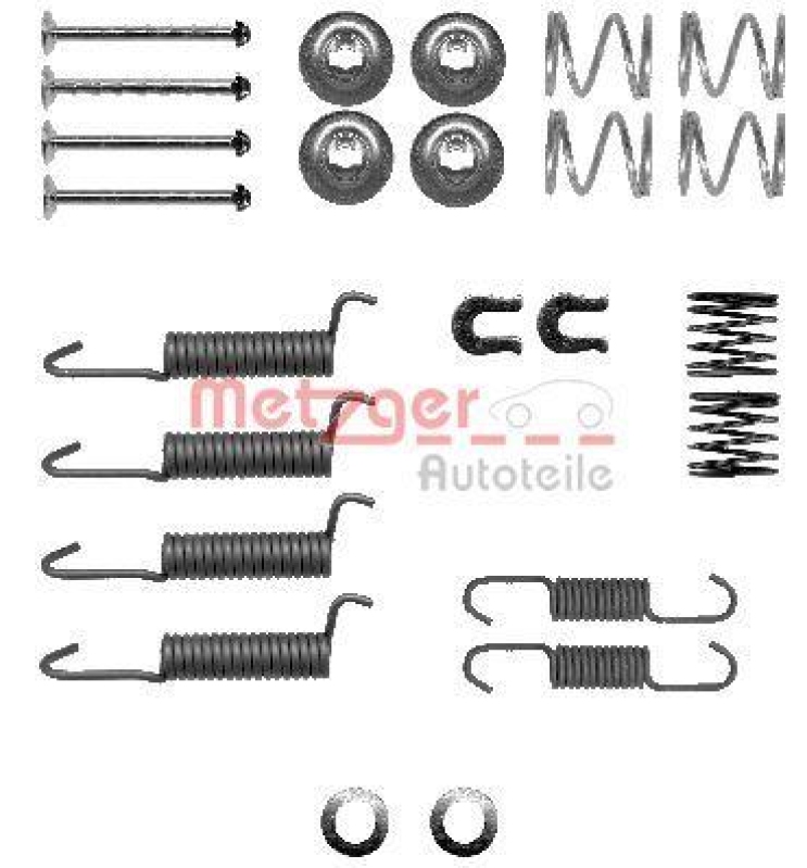 METZGER Accessory Kit, parking brake shoes