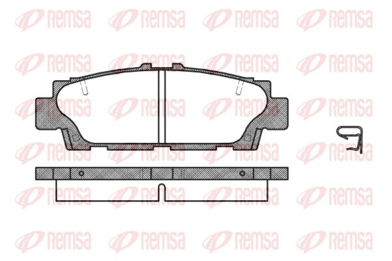 REMSA Brake Pad Set, disc brake