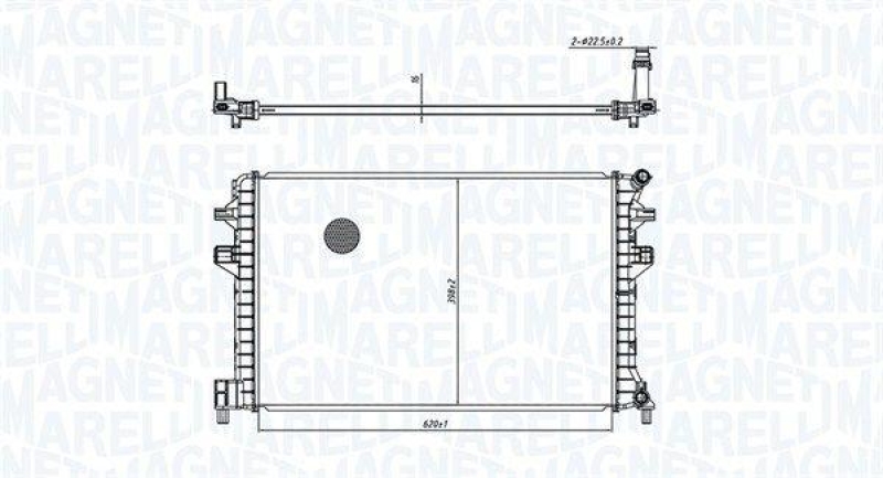 MAGNETI MARELLI Radiator, engine cooling