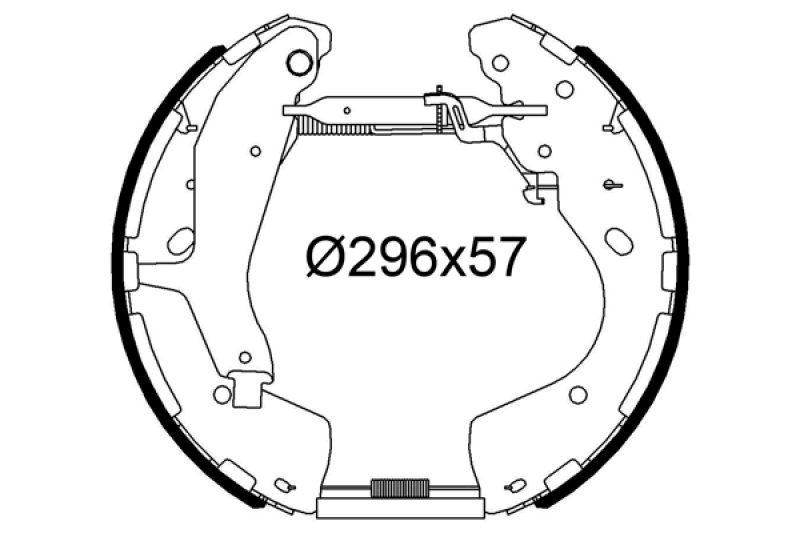 VALEO Bremsbackensatz 554918