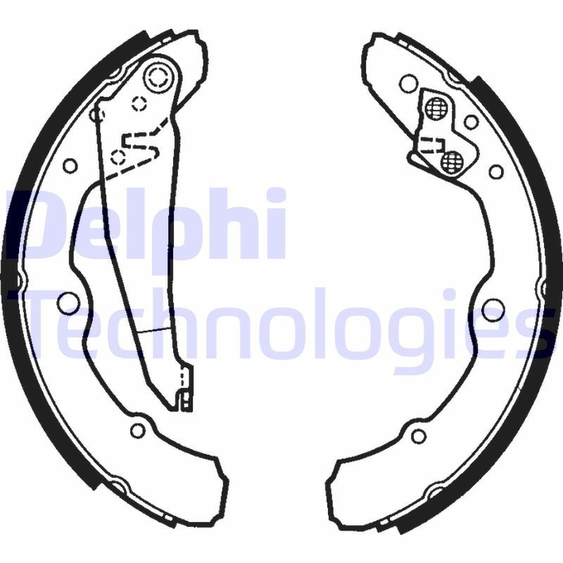 DELPHI Brake Shoe Set