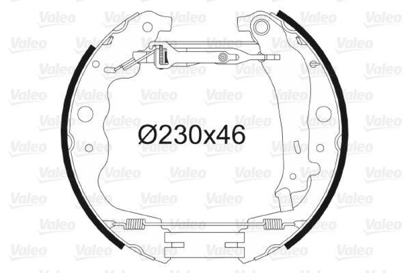 VALEO Brake Shoe Set