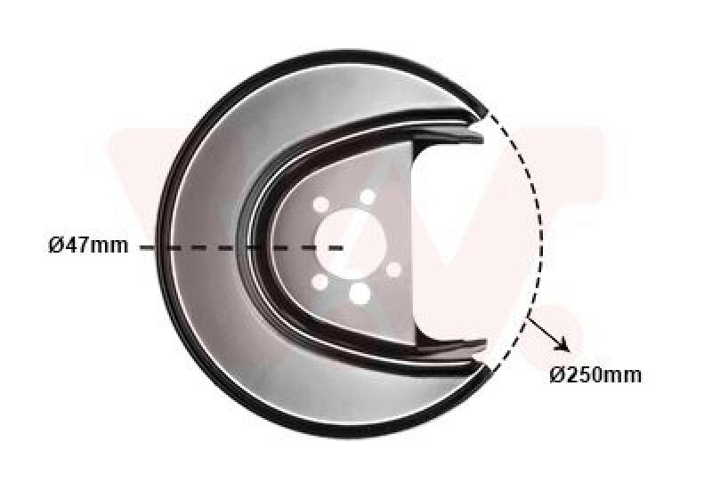 VAN WEZEL Splash Panel, brake disc