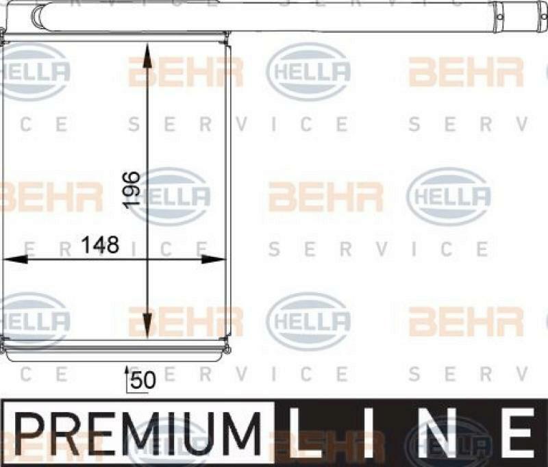 HELLA Wärmetauscher, Innenraumheizung BEHR HELLA SERVICE *** PREMIUM LIN...