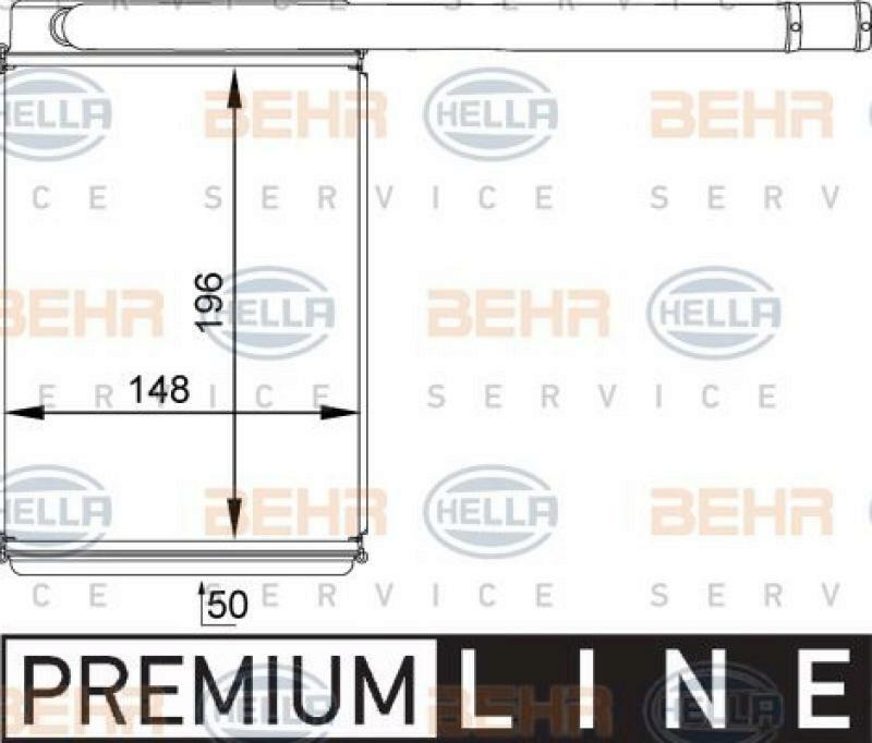 HELLA Heat Exchanger, interior heating BEHR HELLA SERVICE *** PREMIUM LINE ***