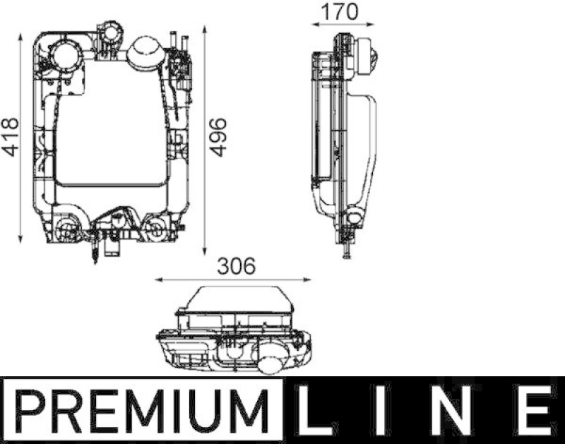 MAHLE Ausgleichsbehälter, Kühlmittel BEHR *** PREMIUM LINE ***