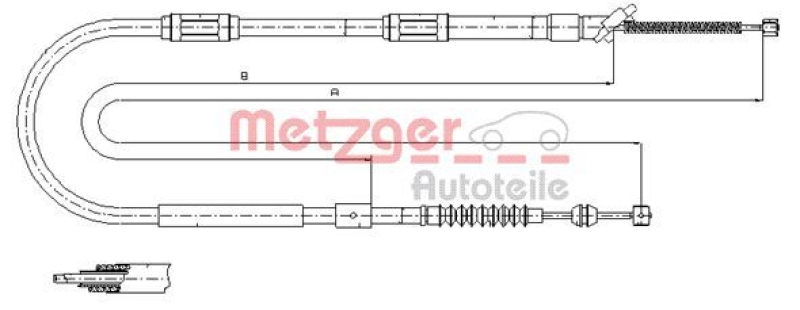 METZGER Seilzug, Feststellbremse