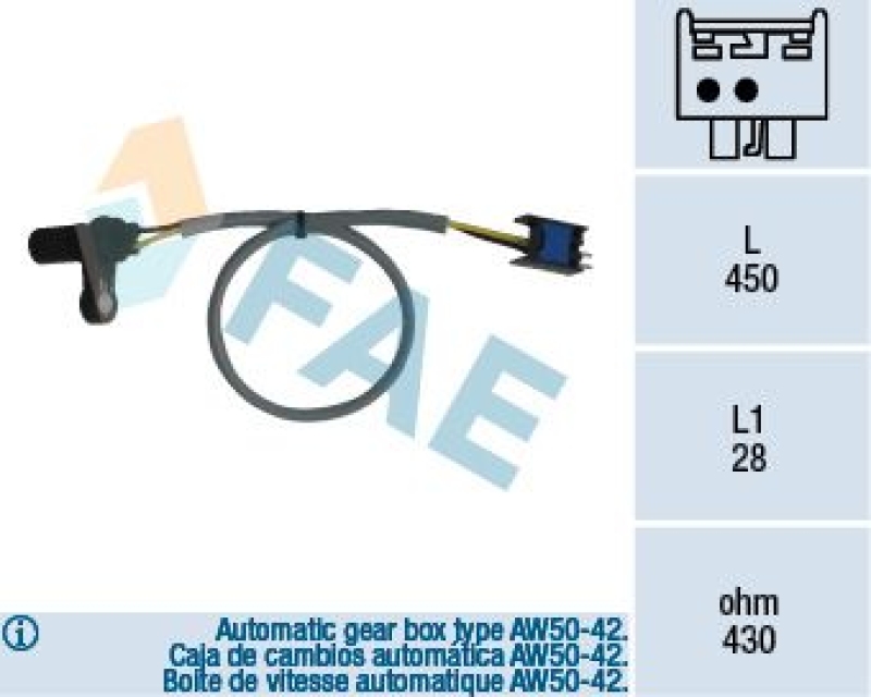 FAE Drehzahlsensor, Automatikgetriebe