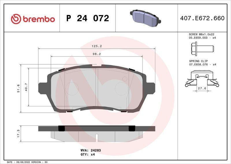 BREMBO BREMSSCHEIBEN + BREMBO BREMSBELÄGE