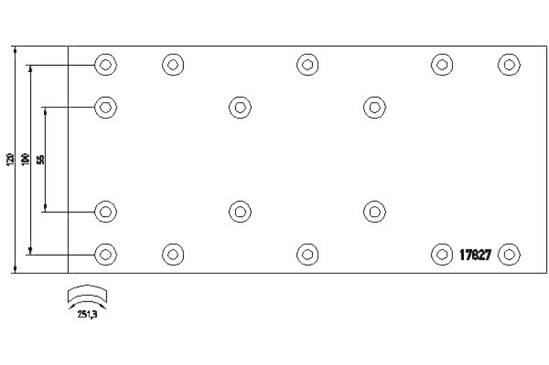 TEXTAR Brake Lining Kit, drum brake