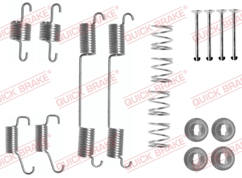 QUICK BRAKE Zubehörsatz Bremsbacken Trommelbremse Montagesatz