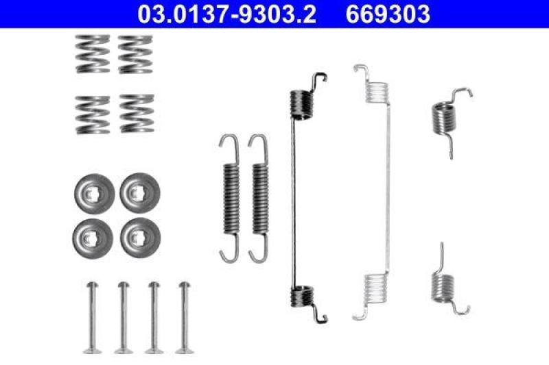 ATE Accessory Kit, brake shoes