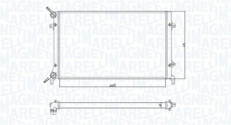 MAGNETI MARELLI Radiator, engine cooling