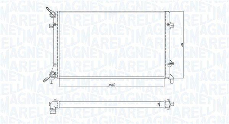 MAGNETI MARELLI Kühler, Motorkühlung