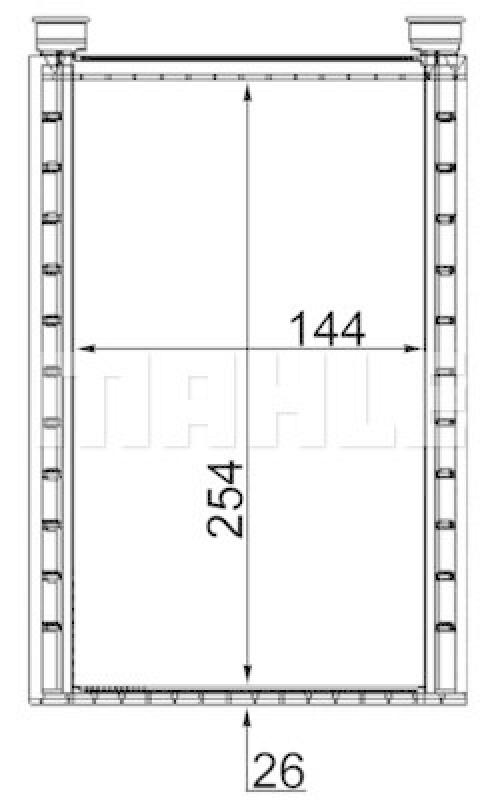 MAHLE W&auml;rmetauscher, Innenraumheizung AH 224 000S