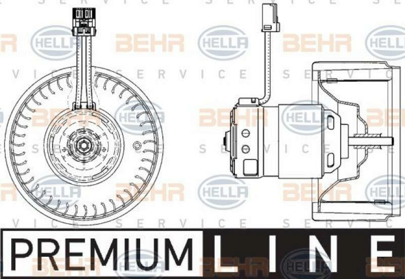 HELLA Interior Blower BEHR HELLA SERVICE *** PREMIUM LINE ***