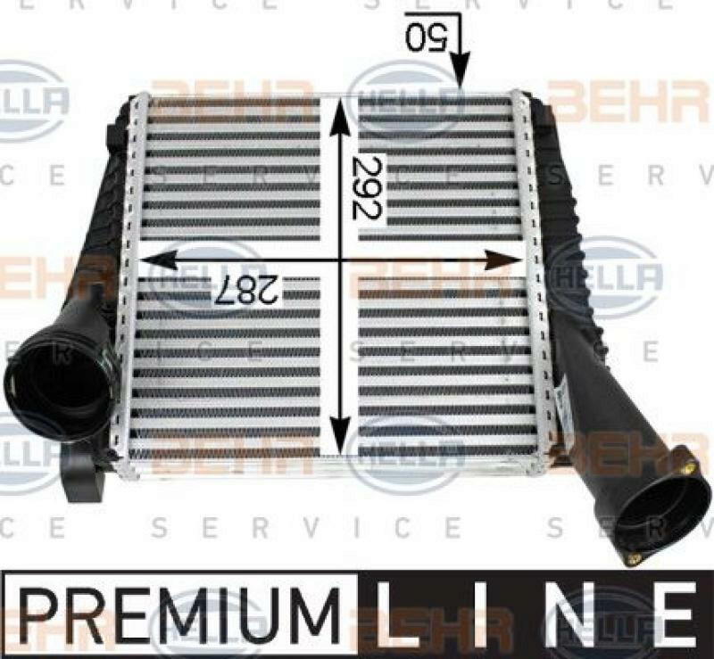 HELLA Intercooler, charger BEHR HELLA SERVICE *** PREMIUM LINE ***